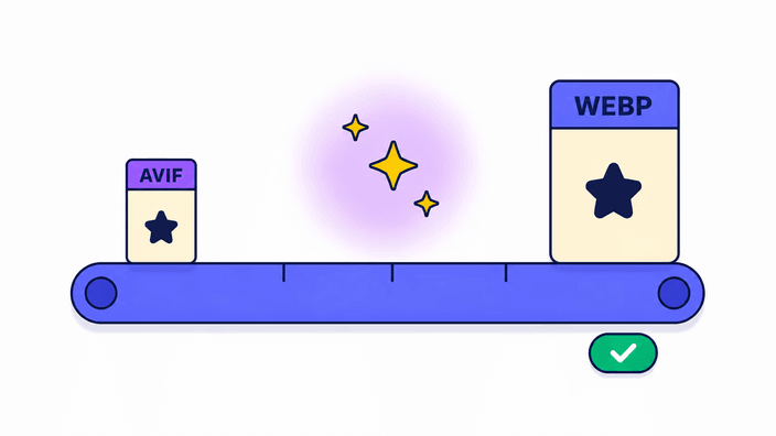How to convert AVIF to WebP