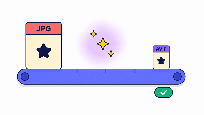 How to convert JPG to AVIF