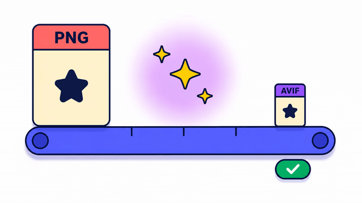How to convert PNG to AVIF