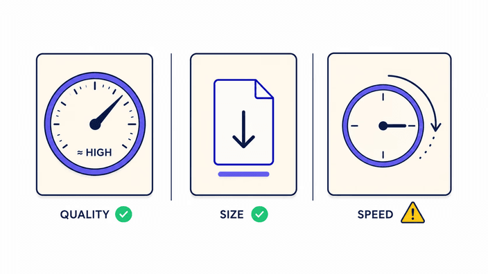 Quality and encode speed