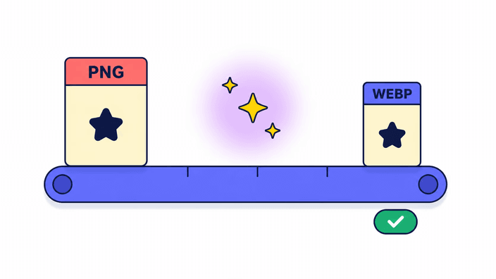 How to convert PNG to WebP