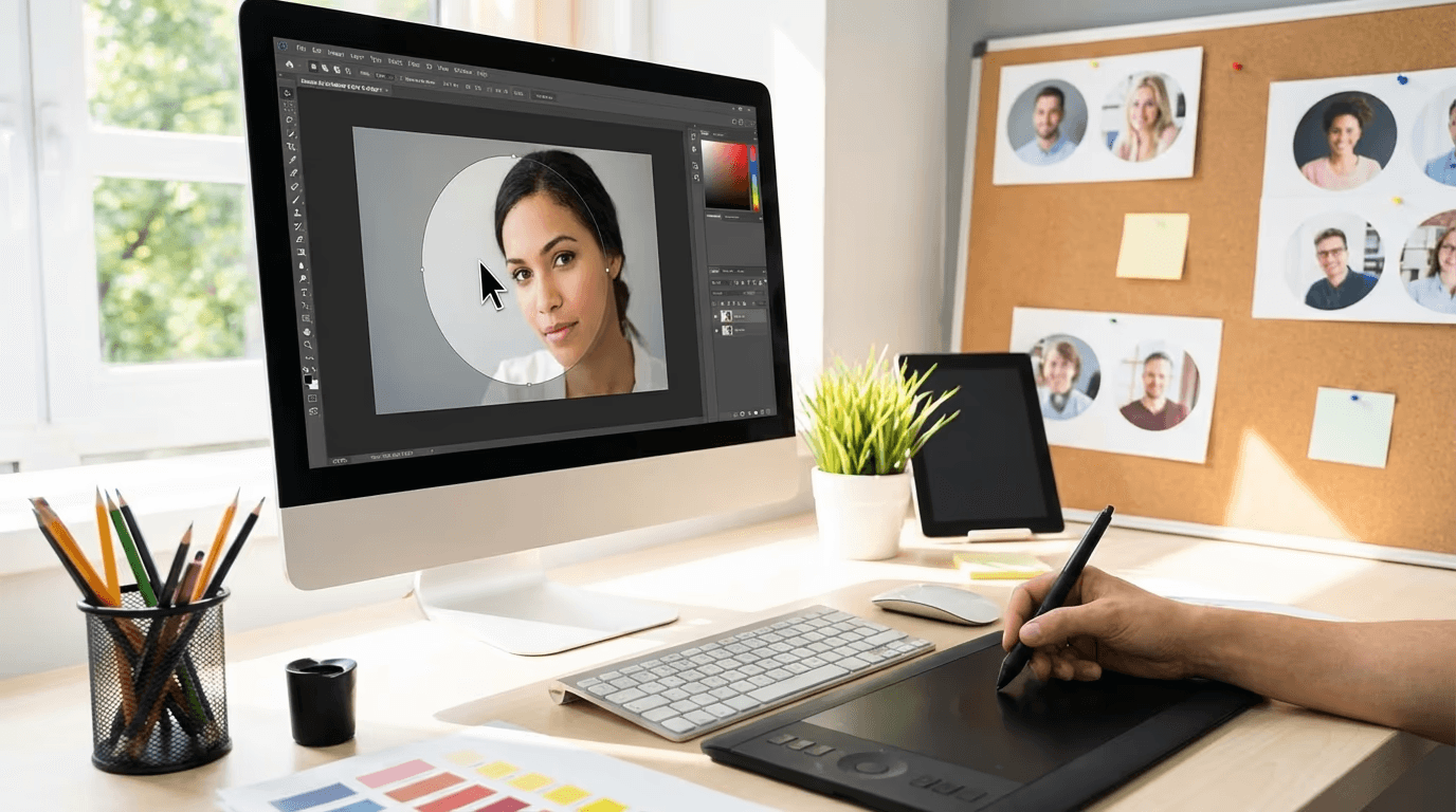 The Fastest Way to Circle Crop Photos in Photoshop