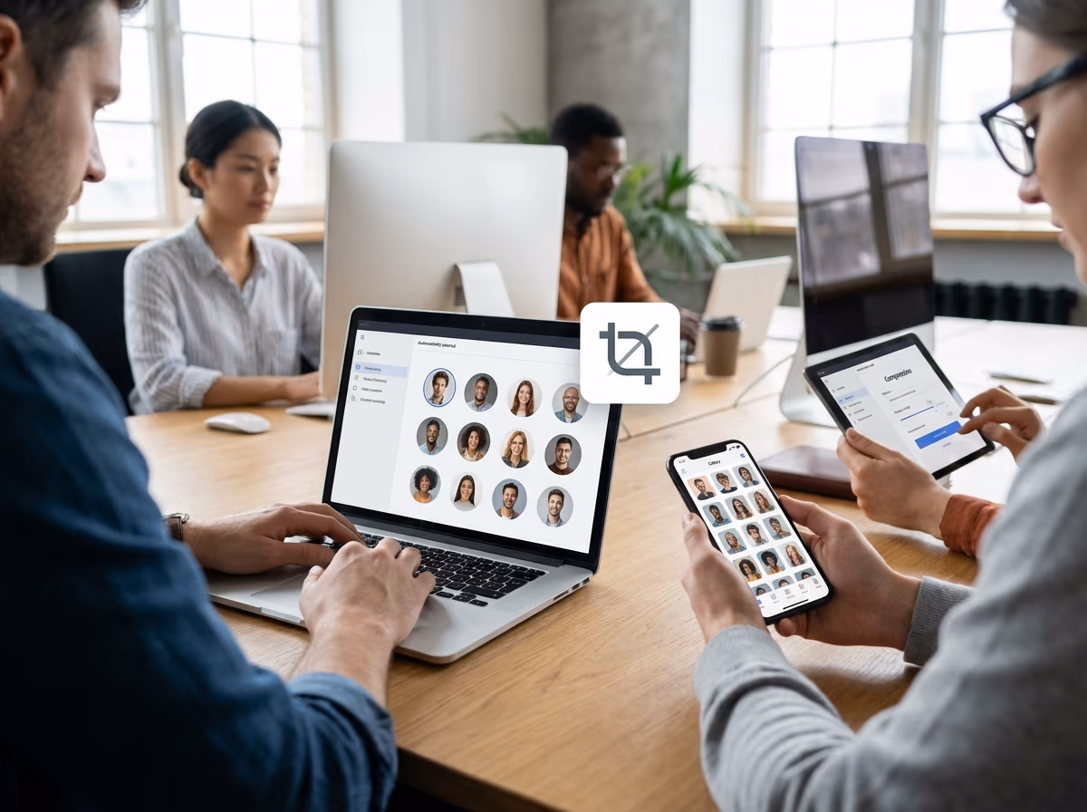 Ilustração sobre Benefícios de Centralizar Fotos de Perfil Automaticamente