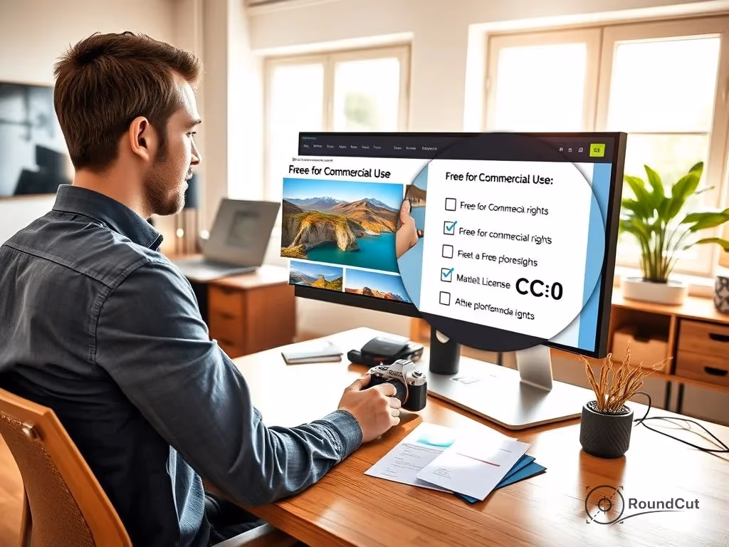saber se uma imagem de stock é realmente grátis para uso comercial